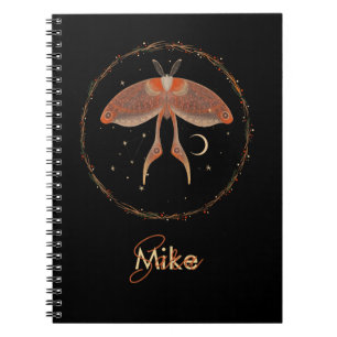 Celestial Moth Personalisiert Notebook Notizblock