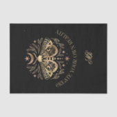 Celestial Moth Personalisiert Throw Kissen Seidenpapier (Vorderseite)