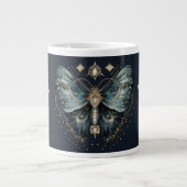 Celestial Moth Witch’s Brew  – Elegant Gothic Mug Jumbo-Tasse (Vorderseite)