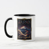 Celestial Mount Fuji Japan Pagoda Travel Art Tasse (Links)