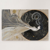 Celestial Muse Dreamy Kosmische Frau Puzzle (Horizontal)