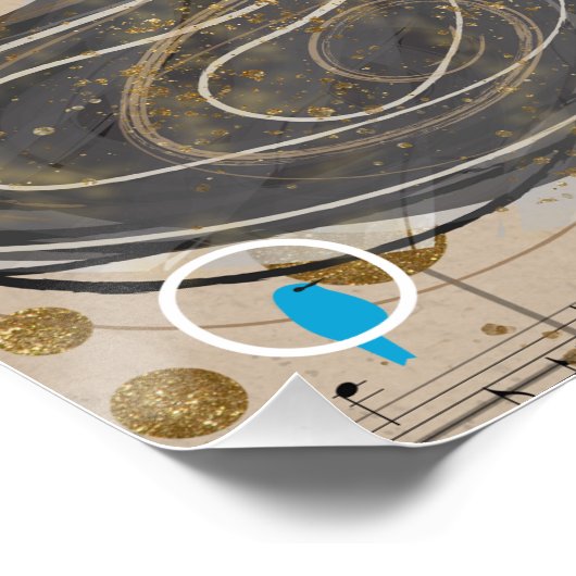 Celestial Muse Glossy Poster (Ecke)