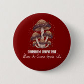 Celestial Mushroom Constellation Universe Button (Vorderseite)