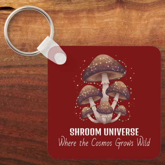 Celestial Mushroom Constellation Universe Schlüsselanhänger (Vorderseite)