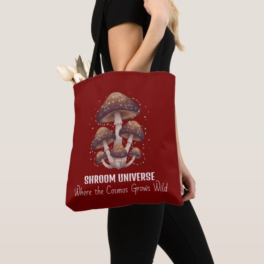Celestial Mushroom Constellation Universe Tasche (Von Nahem)
