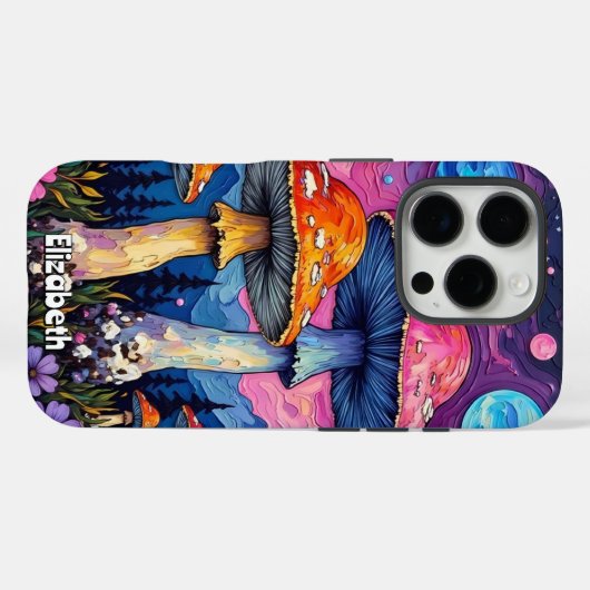 Celestial Mushroom Grove Case-Mate iPhone Hülle (Rückseite (Horizontal))