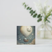 Celestial Mystic Art Quadratische Visitenkarte (Stehend Vorderseite)