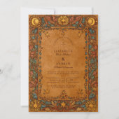 Celestial Mystic Baroque Wedding Einladung (Vorderseite)