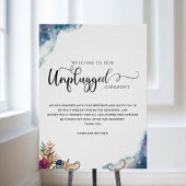 Celestial Mystic Garden Unplugged Zeremony Sign Poster