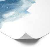 Celestial Mystic Garden, Wedding Welcome Sign Poster (Ecke)