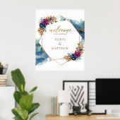 Celestial Mystic Garden, Wedding Welcome Sign Poster (Heimbüro)