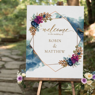 Celestial Mystic Garden, Wedding Welcome Sign Poster
