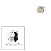 Celestial Mystic Moon Goddess Personalisierter Nam Gummistempel (Stempel)