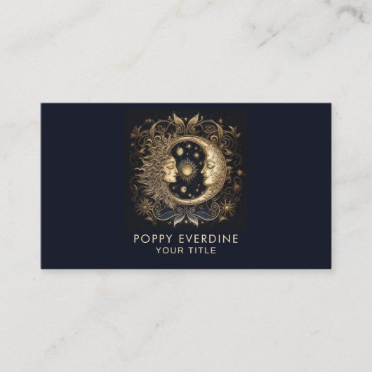 Celestial Mystic Moon Visitenkarte (Vorderseite)