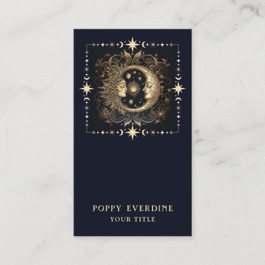 Celestial Mystic Moon Visitenkarte (Vorderseite)