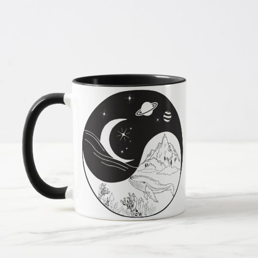 Celestial Mystic Yin Yang Bedeutung Liebe Tasse (Links)