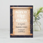 Celestial Mystical Element Halloween Save the Date (Stehend Vorderseite)