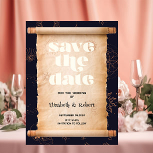 Celestial Mystical Element Halloween Save the Date