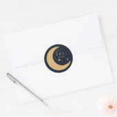 Celestial Mystical Elements Starsign Envelope Runder Aufkleber (Umschlag)