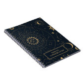 Celestial Mystical Elements Starsign Notebook Notizblock (Rechte Seite)