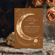 Celestial Mystical Moon Starry Night Boho Wedding