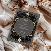 Celestial Mystical Moon Starry Night Boho Wedding Save The Date