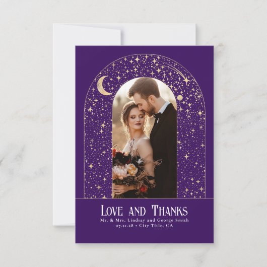 Celestial & Mystical Starry Night Danke Foto (Vorderseite)