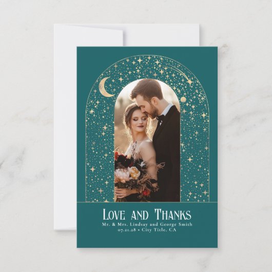 Celestial & Mystical Starry Night Danke Foto (Vorderseite)