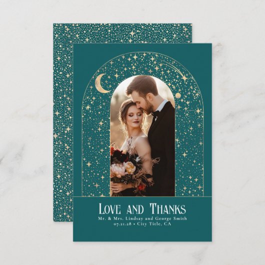 Celestial & Mystical Starry Night Danke Foto (Vorne/Hinten)