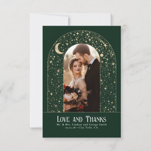 Celestial & Mystical Starry Night Danke Foto (Vorderseite)