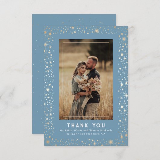 Celestial & Mystical Starry Night Danke Foto (Vorne/Hinten)