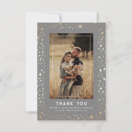 Celestial & Mystical Starry Night Danke Foto (Vorderseite)