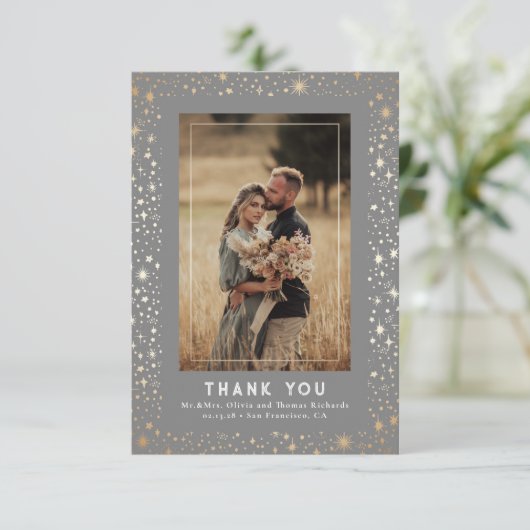 Celestial & Mystical Starry Night Danke Foto (Stehend Vorderseite)