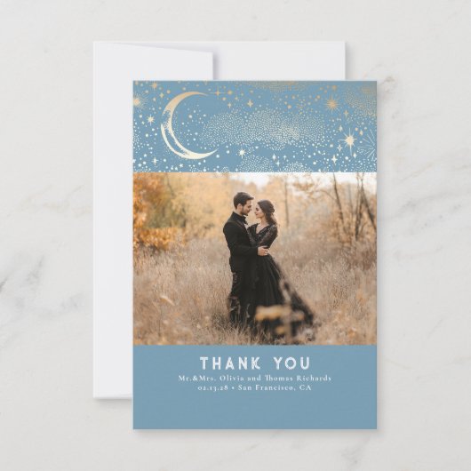 Celestial & Mystical Starry Night Danke Foto (Vorderseite)