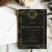 Celestial Mystical Starry Night Starsign Geburtsta Einladung