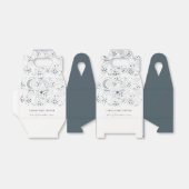 Celestial Navy Starry Night Moon Baby Shower Geschenkschachtel (Ungefaltet)