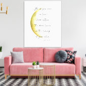 Celestial Neruda Poetry Stretched Canvas Print Leinwanddruck (Insitu (Wohnzimmer))