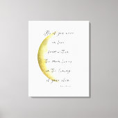 Celestial Neruda Poetry Stretched Canvas Print Leinwanddruck (Vorderseite)