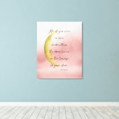 Celestial Neruda Poetry Stretched Canvas Print Leinwanddruck (Insitu (Holzboden))