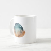 Celestial Nest Watercolor Abstrakt Kaffeetasse (Vorderseite Links)