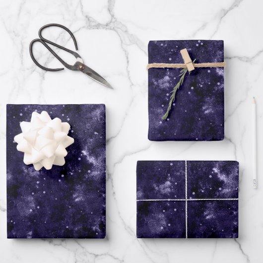 Celestial Nexus Galaxy Farbpalette | Galaxie Geschenkpapier Set (Vorderseite)
