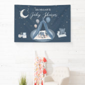 Celestial Niedlich Bear Baby Dusche Banner (InSitu)