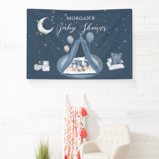 Celestial Niedlich Bear Baby Dusche Banner (InSitu)