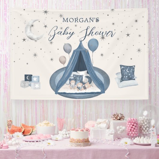 Celestial Niedlich Bear Baby Dusche Banner (Party)