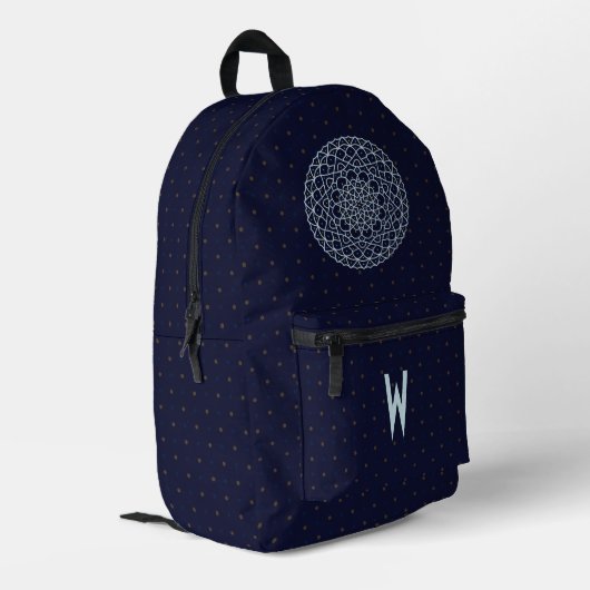 Celestial Night Bedruckter Rucksack (Rückseitige Ecke links)
