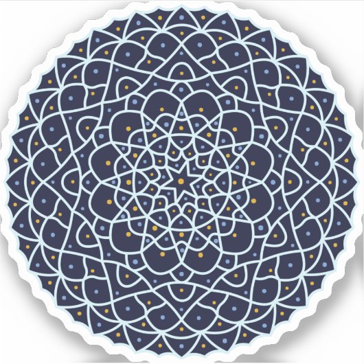 Celestial Night Contour Sticker (Vorderseite)