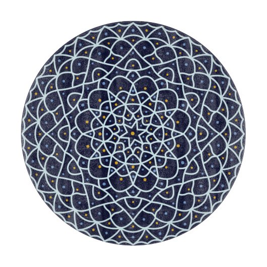 Celestial Night Glass Cutting Board Schneidebrett (Vorderseite)