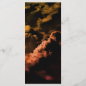 Celestial Night Lunar Sky Weddinner Menükarte (Rückseite)