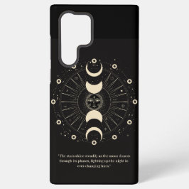 Celestial Night Phases: Eleganter Samsung Phone Ca Galaxy Hülle