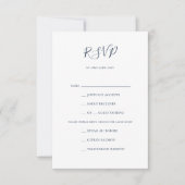 Celestial Night Sky | Gold Menu Choice RSVP Card (Vorderseite)